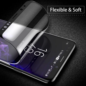FLOVEME 3D Zakrivené Mäkké Plné Ochranná Fólia Pre Samsung Galaxy S8 S9 Plus Screen Protector Samsung Galaxy s rezacím zariadením S10 Telefón Sklo 804