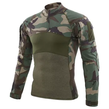 Taktické Armády Bojové Tričko Mužov Vojenskej Dlhý Rukáv T Shirt Priedušnej Bavlny Multicam Paintball Airsoft Jednotné Outwear 167055