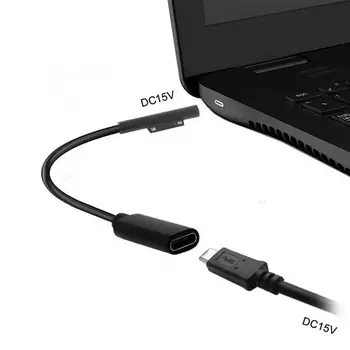 0,2 m 15V 3A, USB Typ-C Napájanie Pre Microsoft Tablet 5 Kábel DC Kábel Ísť Rýchlo 6 PD Plnenie Pro Adaptér Nabíjačky C6D3 73564