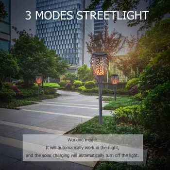 1/2/4pcs 33 LED Solárne Plameň Lampy Blikanie Outdoor IP65 Vodeodolný Krajiny Dvore Záhradné Svetlo Cesta Osvetlenie Pochodeň Svetla