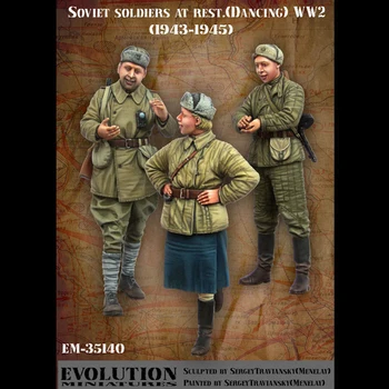 1/35 Živice Vojak Model Sovietskych Vojakov V Zvyšok Čísla 3ks 28416