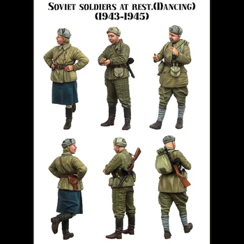 1/35 Živice Vojak Model Sovietskych Vojakov V Zvyšok Čísla 3ks