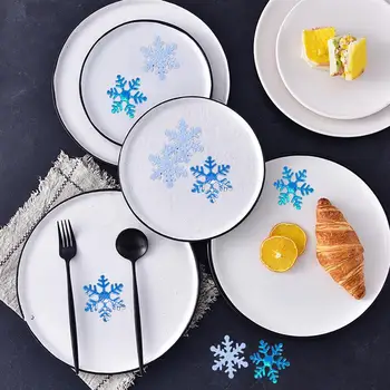 1 Balenie Snowflake Konfety DIY Lesklé Tvorivé Strany Konfety Tabuľka Scatter Na Vianoce Fotografie Prop Party Dekor Príslušenstvo
