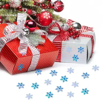 1 Balenie Snowflake Konfety DIY Lesklé Tvorivé Strany Konfety Tabuľka Scatter Na Vianoce Fotografie Prop Party Dekor Príslušenstvo