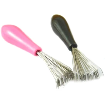 1 Ks Hrebeň Vlasov Brush Cleaner Čistenie Odstraňovač Vložený Plastový Hrebeň Čistiaci Nástroj Hot Predaj 4961