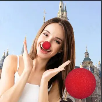 1 Ks Rozkošný Red Ball Pena Cirkus Klaun Nos Komické Strany Diy Dekorácie Halloween Kostým Magic Šaty Svadobné Nástroje Nové