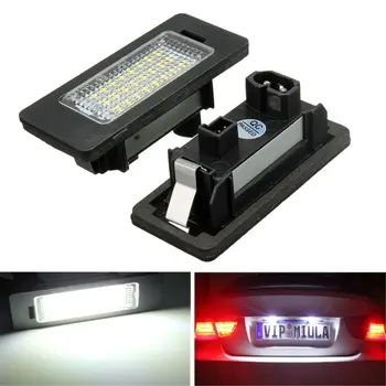 1 pár E-označené OBC bez Chýb 24 SMD LED Licenčné Číslo Doska Svetlo Lampy, BMW E81 E82 E90 E91 E92 E93 E60 E61, E39 X1/E84