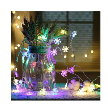 10/20 LED Víla String Snowflake Svetlo Lampy na batériový Svadobné, Vianočné Party, Outdoor Indoor Dekor XH8Z 17359