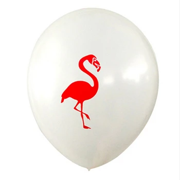 10 inch 1,5 g Ružová/biela Flamingo Strany Balóny Latexové Nafukovacie Ballon Vianočné Tropické Strany Svadobné Dieťa Showe Dekorácie