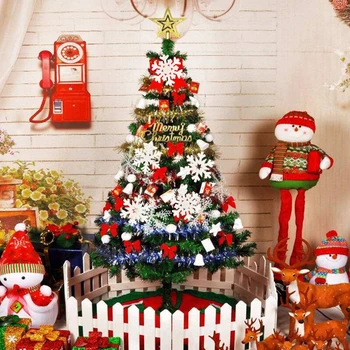 10 Ks Mini Biele snehové Vločky Visí Ozdoby na Vianočné stromčeky Drevené Domova R9UF