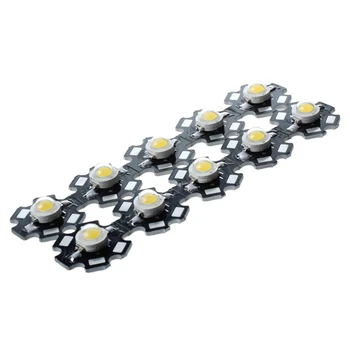 10 kusov 3W High Power Teplé Biele Svetlo LED Žiarovky
