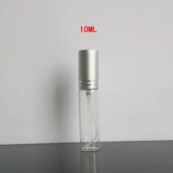 10 ml Prenosné Naplniteľné Hliníkový Kryt Skla Spreji 10CC Kovové Postrekovač Parfum Ampulka LX2877