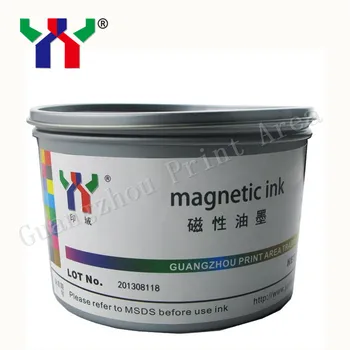 1000 g/môže Black Gravure Magnetické Atrament Bezpečnosti Atrament Fedex Dodanie 5-7 dní.