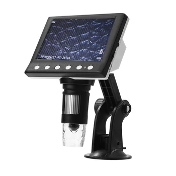 1000X Elektronické 4.3 Palcový Displej VGA, Digitálny Mikroskop Zaostrenia Kamery Rozmedzí 10-40 mm 2 Miliónov Pixelov 8 LED zväčšovacie sklo