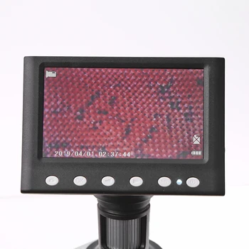 1000X Elektronické 4.3 Palcový Displej VGA, Digitálny Mikroskop Zaostrenia Kamery Rozmedzí 10-40 mm 2 Miliónov Pixelov 8 LED zväčšovacie sklo
