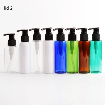100ml pekné farby PET fľaše s plastovým čerpadla.pre mlieko/ručné pranie/Šampón/moisturizer/pleťové vody PET kontajner