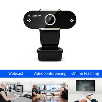 1080P HD Webkamera s Mikrofónom Otočná PC Desktop Web Kamera Cam Automatické Zaostrenie Pre PC on-Line Vzdelávanie, videohovor 8836