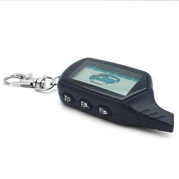 10PCS 2-pásmový B6 Lcd Diaľkové Ovládanie príveskom Reťazca kľúčom Vozidla Bezpečnosti Starline B6 Dve Spôsobom, Auto Alarm Systém doprava zadarmo
