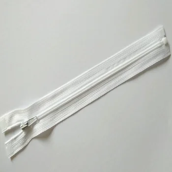 10pcs 20 cm-30 cm čierna a biela 3# otvorenie nylon plastové otvorenie, používané na šaty a klobúk zipsy