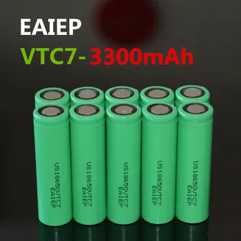 10PCS EAIEP US18650VTC7 18650 3300mah, lítium-iónová nabíjateľná batéria power bezpečnosť batérie baterka elektronický produkt batt