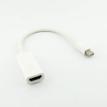 10pcs Mini Display Port DP Samec na HDMI Žena Adaptér Kábel pre MAC Macbook Pro Vzduchu 23 cm 53186