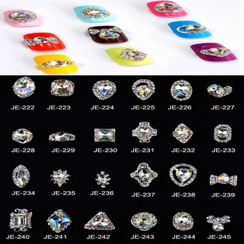 10Pcs/pack 3D Nail Drahokamu Diamond Späť Byt Na Nechty Umenie Dekorácie Nechty K9 Kamienkami Sklo Šperky JE222-245 14117
