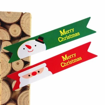 10PCS Papier Štítok Nálepky Vianočný Scrapbooking pre Vianočné Darčekové Karty Podnikania Balení Nálepky Pre Cookie Candy