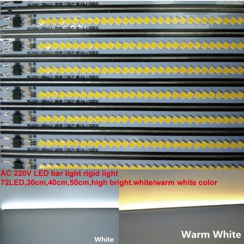 10pcs/veľa 220Vac 2835SMD 30/40/50 7w teplá studená biela také jasné LED Panel Svetlo Predviesť, Pevný Pás Kabinetu Pevné LED svetlo 65928