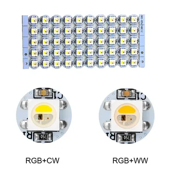 10~1000pcs SK6812 Individuálne Adresovateľné LED Čip Pixelov Digitálne RGBW/RGBWW/Teplý/Biela PCB 10 mm 5050 SMD 5V pre led pásy
