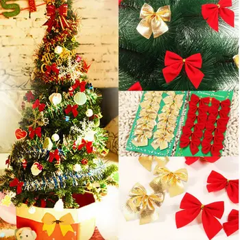 12 ks/veľa Pekný motýlik Ozdoby na Vianočné stromčeky Vianočné Prívesok Strom Dekorácie Baubles 2019 Nový Rok Dekorácie Pre Domov