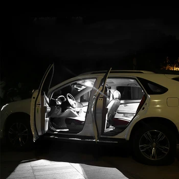12pcs Biela Super Svetlé Auto Čítanie LED Žiarovky osvetlenie Interiéru Balík Kit pre Honda Crosstour