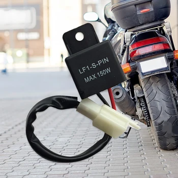 12V 150W 2 Kolíky Nepremokavé Motocykel Zase Signálneho Svetla Flasher Relé s Drôtom