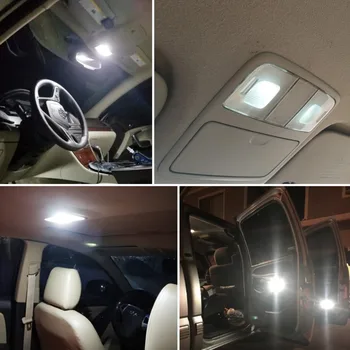13Pcs Biela, Canbus bezchybné Auto LED Žiarovky Pre Jeep Renegade 2016 2017 2018 Interiéru Svetlo Kit Mapu Dome batožinového priestoru Lampa