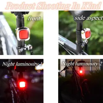 16 Led Cyklistické Smart Brzdové Svetlá USB Nabíjateľné Bezpečnostné Výstražné Svetlo Motocyklové Prilby Lampa Bicykel zadné svetlo 2 Bicyklov Svetla 32309
