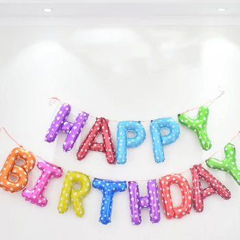 16-palcové abecedy Hélium Nastaviť ballon Šťastný, List, Narodeniny, Party Dekorácie Deti, dospelých Narodeniny globos balóny dodávky baloon