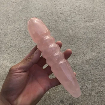 18 cm prírodný prášok crystal špirála crystal prútik ručne vyrezávané crystal gem masáž prútik uzdravenie palička