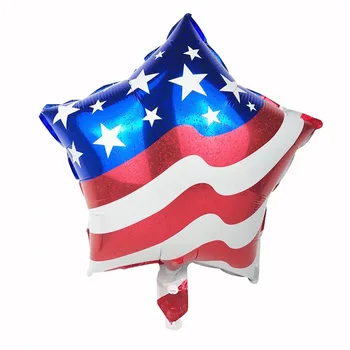 18-palcové americký kapitán hélium gule Americkej vlajky fóliové balóniky deň nezávislosti party dekorácie Pruhy Navždy