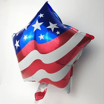 18-palcové americký kapitán hélium gule Americkej vlajky fóliové balóniky deň nezávislosti party dekorácie Pruhy Navždy