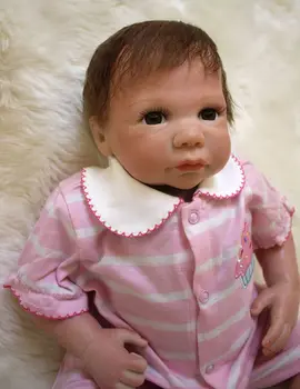 18-palcové Realistické reborn bábiky baby silikónové vinyl Poseable novorodenca dievčatá Bábiky deti darček hračky 37897