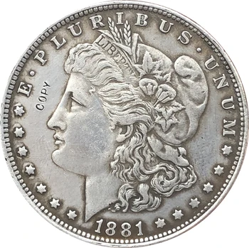 1881 USA Morgan Dolár mince KÓPIA