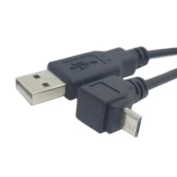 1m Až Uhle 90 Stupňov, Micro USB Samec na USB nabíjací Kábel pre Mobilný Telefón & Tablet 11463