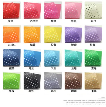 1pc 30x30cm 1 mm Hrúbka Polyester Dot Non-tkané Cítil Textílie DIY Materiál 1116-1