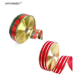 1PC farebné Škótskej koberčeky páse s nástrojmi vianočné páse s nástrojmi X-max strom dekorácie chirstmas ručné DIY strany pásky, príslušenstvo