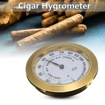 1pc Kolo Vlhkomer Cigar Tabak Vlhkosť Rozchod s Sklenený Objektív Pre Humidory Vlhkosť Citlivé Rozchod Krytý Vonkajší Používané