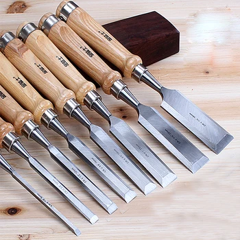 1pc vŕba rukoväť a chrome steel vrtné súpravy nástrojov pre drevospracujúci nástroj nože rezbárske nástroje, 6~32 mm nástroj organizátor 45596
