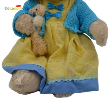1PCS 40 CM roztomilý medvedík plyšové hračky, oblečenie medvedík bábika, dieťa hračku, upokojiť bábiku, hranie rolí, dievča, darček