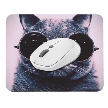 1pcs Herné Podložka pod Myš Pat Roztomilý slnečné Okuliare Cat Non-slip Prenosné Plochy Notebooku Gumy Mousepad, Počítačové Hry Štvorcových Podložka pod Myš