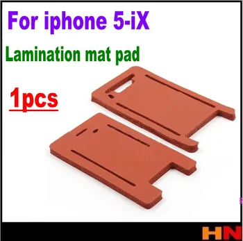 1pcs lamino mat pad pre iphone X 8 7 6 6 Plus 5 5S 5C predného skla s rámom laminovanie stroj plesní, Silikónové podložky 2813