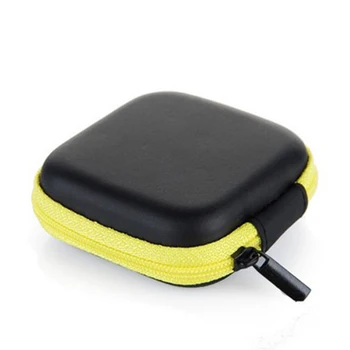 1PCS Prenosný Mini Peňaženka Cestovné Kábel Slúchadlo Telefónu Nabíjačku Skladovanie Prípade Vrecko na Zips PU Námestie Osobitný Účel Tašky Ružová