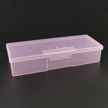 1PCS Transparentné Nail Art Šperky Úložný Box Obdĺžnik Kozmetické Úložný Box Plastový Naplniteľné Fľaše